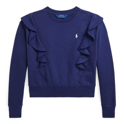 Ralph Lauren Ruffled French Terry Sweatshirt